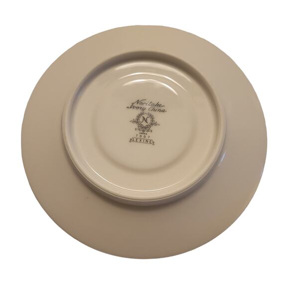 Noritake Ivory China Pattern Lexine 7007 Set of Four Saucers Vintage - Picture 4 of 8